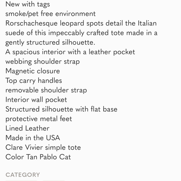 Clare V simple tote in leopard - Picture 3 of 17